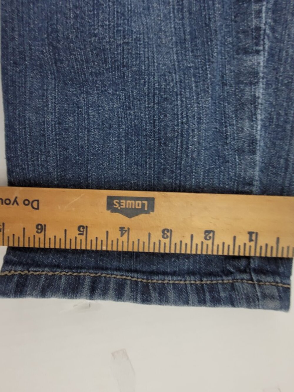 Democracy Jean Capris Women's 4 Blue Distressed Embellished Pockets Stretch - Picture 11 of 13